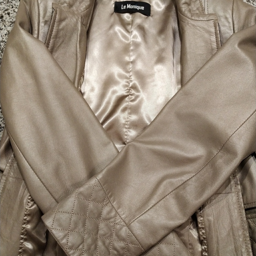 Genuine leather jacket (size L) - Picture 6 of 8
